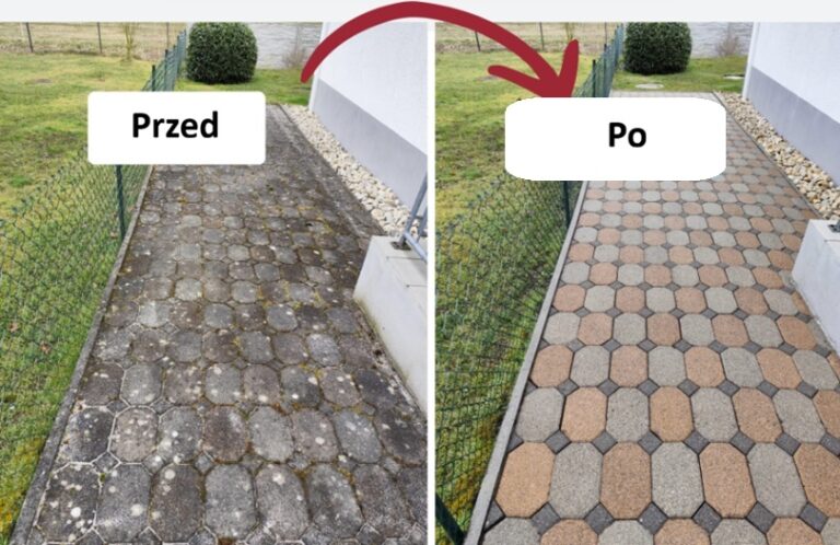 czyszczenie kostki brukowej